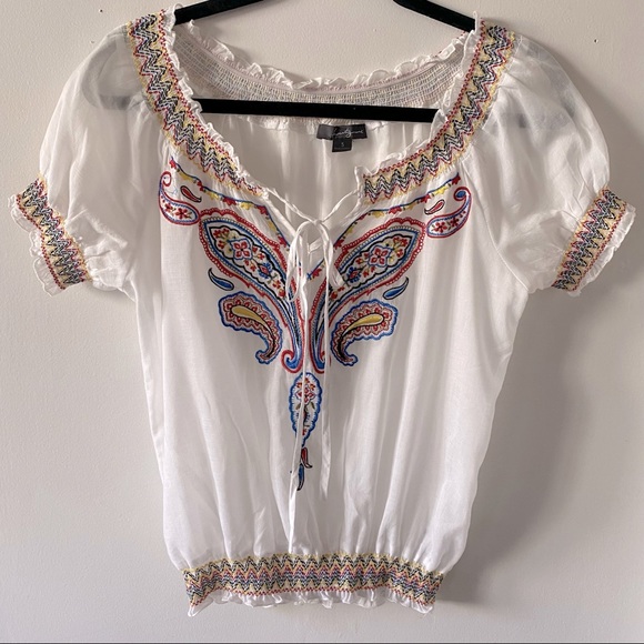 Twentyone embroidered boho/hippie blouse - Picture 1 of 3
